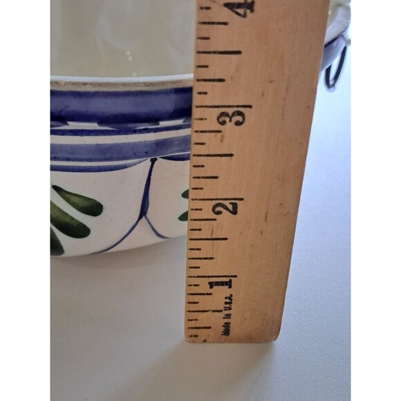 Hand-Painted Italian Ceramic Cheese Dome Floral Ceramiche Bassano Italy 7" Vtg - Picture 10 of 12